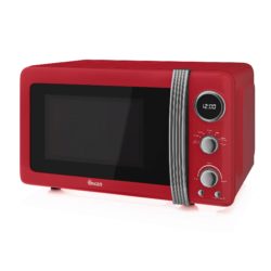 Swan Retro 800w Digital Microwave - Red